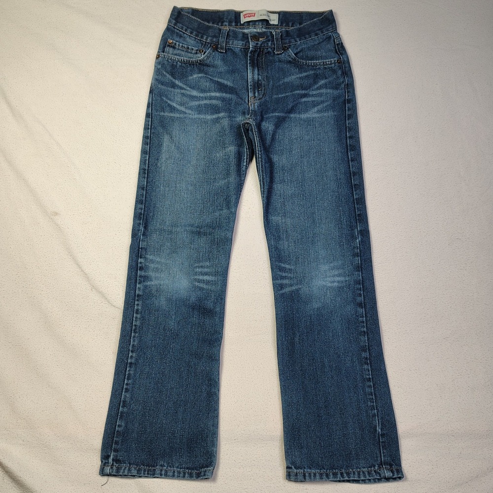 Levi's Boys 514 Slim Straight Jeans 16 Reg W28 L28 Blue Denim Medium Wash